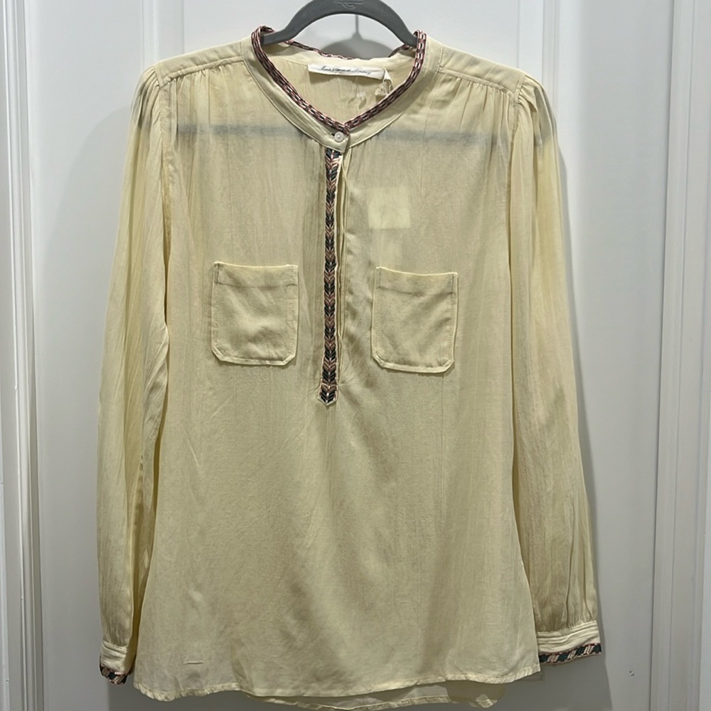 NWT Marie Louise De Monterey Braid Blouse in Antique Sz 8 - Picture 5 of 12